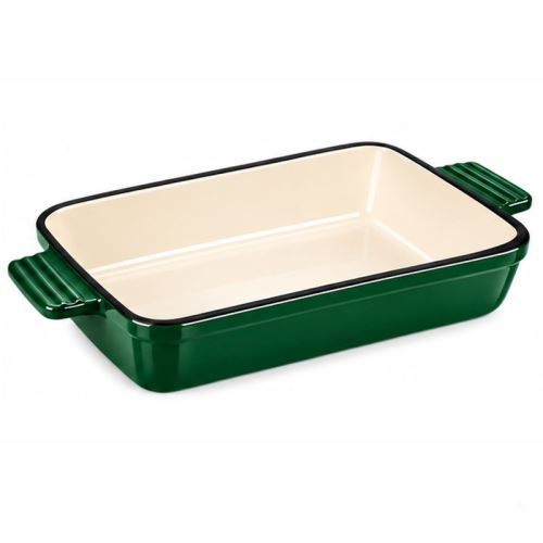 Pekáč litinový smaltovaný zapékací HAGE 32 × 23,5 cm zelený