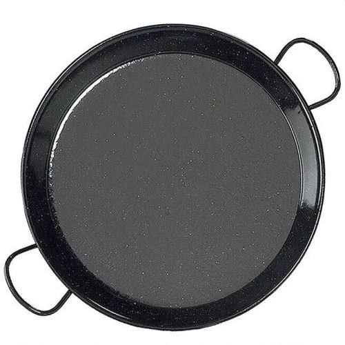 Smaltovaná paella pánev Garcima 55 cm – velká ocelová pánev pro 16–19 porcí, nekorodující