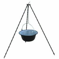 Souprava trojnožka 1,25 m + černý kotlík smalt 14 l