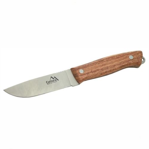 Dýka WOODSMAN 24 cm s koženým pouzdrem – outdoorový nůž z oceli SS 4Cr14