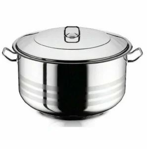 Nerezový gastro hrnec s poklicí ARIAN 27,5 L (40 x 26 cm) – extra velký hrnec na vývar a zavařování
