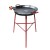 Set Hořák M60 Paella s tříokruhovým hořákem 60 cm, stojanem s výztuhou a pánví z leštěné oceli 65 cm