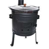 Kotlíkový set Párty 3 v 1 45 cm a smaltovaný kotlík 25 L s poklicí a hlubokou pánví (1)