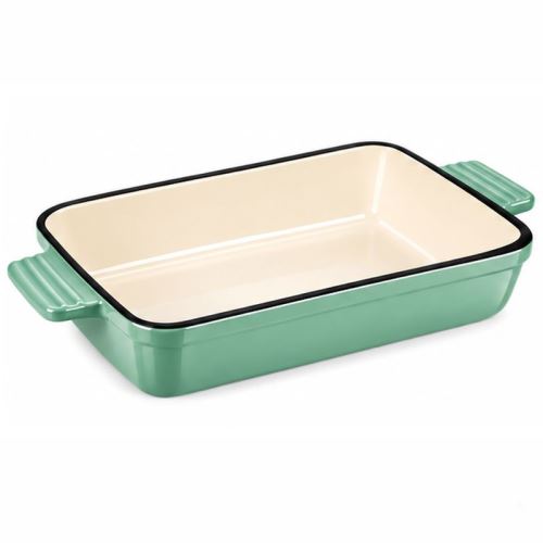 Pekáč litinový smaltovaný zapékací HAGE 32 × 23,5 cm mořská sůl
