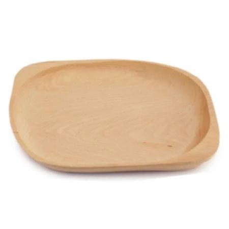 Malý dubový servírovací talíř 19 x 23 cm – masivní dřevo, ruční výroba