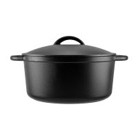 Litinový kastrol s poklicí 5 l (26 cm) – masivní hrnec s irskými uchy pro snadnou manipulaci