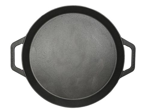 Litinová pánev na paellu 45 cm, kulatá se dvěma madly